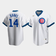 Men's Chicago Cubs #14 Ernie Banks Cooperstown Collection Home Nike White Jersey Men's Chicago Cubs #14 Ernie Banks Cooperstown Collection Home Nike White Jersey
