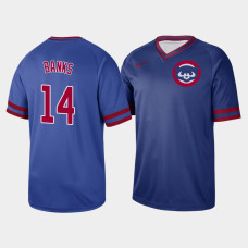 Men's Chicago Cubs Ernie Banks #14 Royal Cooperstown Collection V-Neck Legend Jersey Men's Chicago Cubs Ernie Banks #14 Royal Cooperstown Collection V-Neck Legend Jersey