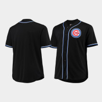Men's Chicago Cubs Black Fashion Majestic Big & Tall Jersey