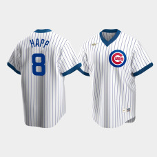 Men's Chicago Cubs #8 Ian Happ Cooperstown Collection Home Nike White Jersey Men's Chicago Cubs #8 Ian Happ Cooperstown Collection Home Nike White Jersey