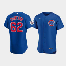 Men's Chicago Cubs #62 Jose Quintana Royal Authentic 2020 Alternate Jersey