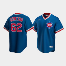 Men's Chicago Cubs #62 Jose Quintana Cooperstown Collection Road Nike Royal Jersey