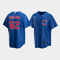 Men's Chicago Cubs #62 Jose Quintana Royal Replica Nike Alternate Jersey