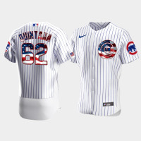 Men's Chicago Cubs #62 Jose Quintana White 4th of July 2020 Stars & Stripes Jersey Men's Chicago Cubs #62 Jose Quintana White 4th of July 2020 Stars & Stripes Jersey