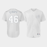 Men's Chicago Cubs Authentic #46 Pedro Strop 2019 Players' Weekend White Stropy Jersey Men's Chicago Cubs Authentic #46 Pedro Strop 2019 Players' Weekend White Stropy Jersey