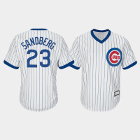 Men's Chicago Cubs #23 Ryne Sandberg Cooperstown Collection Replica Home White Jersey Men's Chicago Cubs #23 Ryne Sandberg Cooperstown Collection Replica Home White Jersey