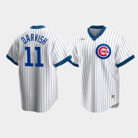 Men's Chicago Cubs #11 Yu Darvish Cooperstown Collection Home Nike White Jersey Men's Chicago Cubs #11 Yu Darvish Cooperstown Collection Home Nike White Jersey