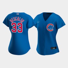 Women's Chicago Cubs Daniel Descalso #33 Royal Replica Nike 2020 Alternate Jersey