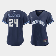 Women's Chicago Cubs Joc Pederson #24 Navy 2021 City Connect Replica Jersey