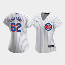 Women's Chicago Cubs Jose Quintana #62 White Replica Nike 2020 Home Jersey