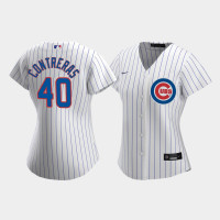 Women's Chicago Cubs Willson Contreras #40 White Replica Nike 2020 Home Jersey