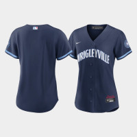 Women Chicago Cubs Navy 2021 City Connect Replica Jersey