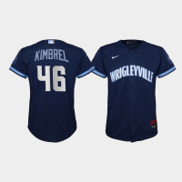Youth Chicago Cubs Craig Kimbrel #46 Navy 2021 City Connect Replica Jersey Youth Chicago Cubs Craig Kimbrel #46 Navy 2021 City Connect Replica Jersey