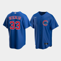 Youth Chicago Cubs #33 Daniel Descalso Replica Alternate Royal Jersey